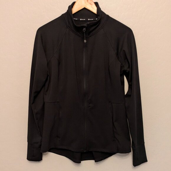 Gaiam Zip Up Jacket, Black, Women's Large - Picture 1 of 7